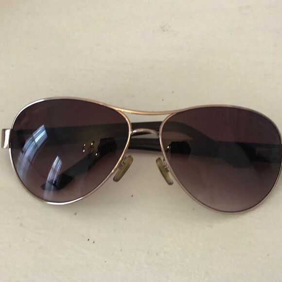Vintage Oscar De la Renta Snakeskin Pattern Aviator Sunglass with Case Purple Go - Picture 2 of 7